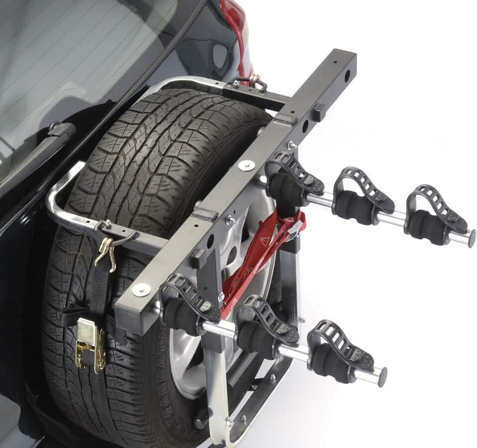 Mottez A500P Fahrradträger mit Gurten - 4 x 4 Modell, Grau