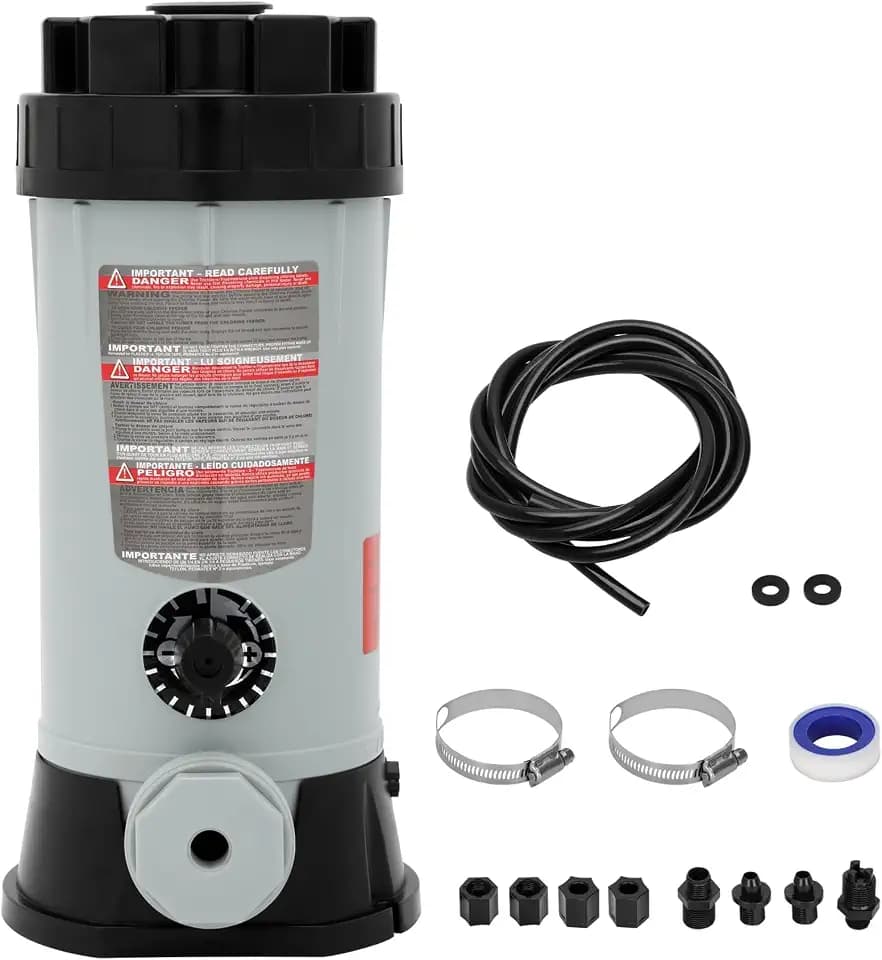 CL220 Offline Chlorinator for Swimming Pool Ponds,Replacement Hayward cl220 Chlorine Feeder,9 lbs Capacity,360 ° Adjustable Water Flow Knob, Thickened ABS Material
