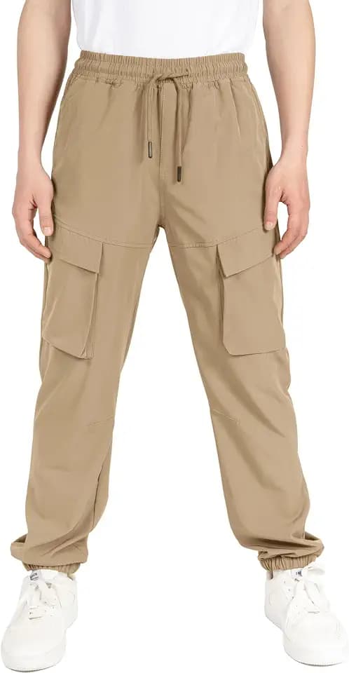 CAMLAKEE Jogginghose Kinder Cargohose Jungen Wasserdicht Hosen Jungs Outdoorhose mit Gummizug
