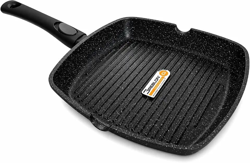 Cflagrant® Pfanne für Crepes/Blinis, 28 cm, für alle Herde, auch Induktionsherd, ohne PFOA, Kochen ohne Fett, Greblon-Beschichtung C3+, deutsche Technologie