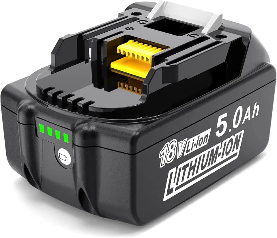 Ersatzakku für Makita Akku 18v: 5.0Ah Li-ion Ersatz Werkzeugakku Kompatibel mit BL1850B BL1850 BL1860B BL1860 BL1840 BL1830 194205-3 LXT-400 (2-Stück)