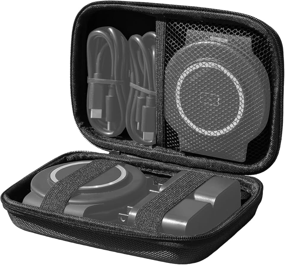HICOBER Travel Case for 3-in-1 Charging Station, Case Only, Black