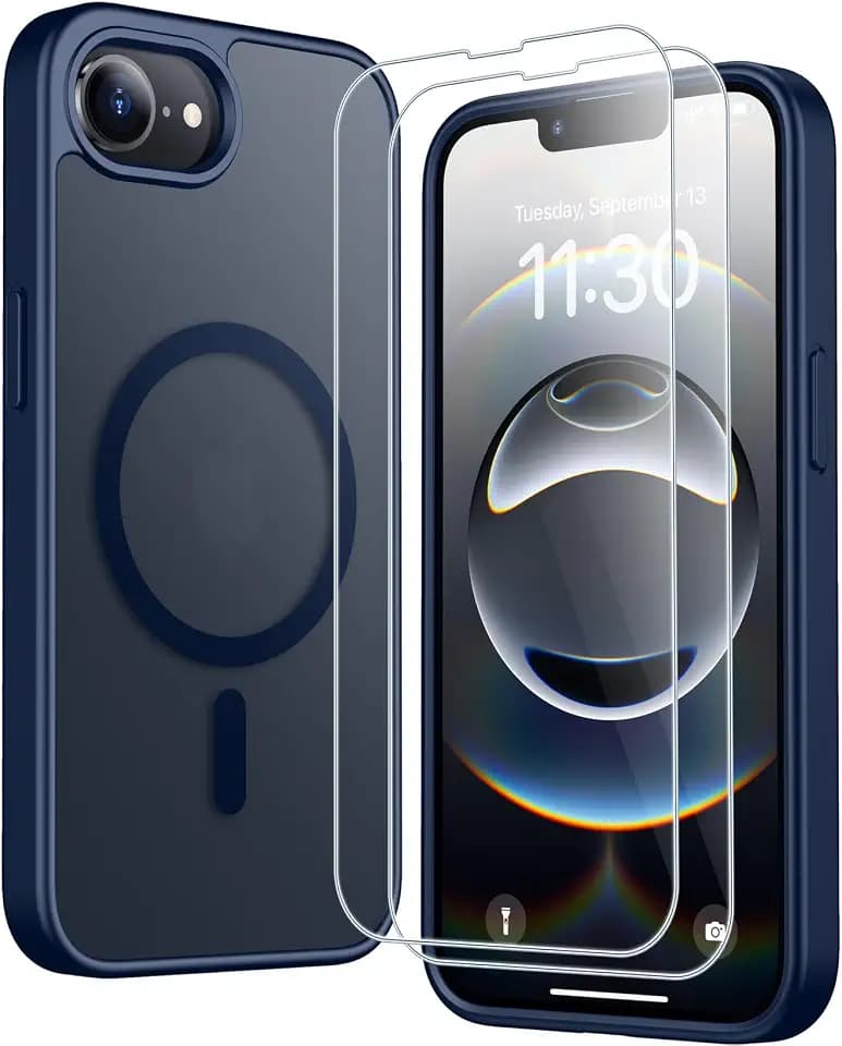 SPIDERCASE Magnetic for iPhone 17e Case for iPhone 16e Case,Blue