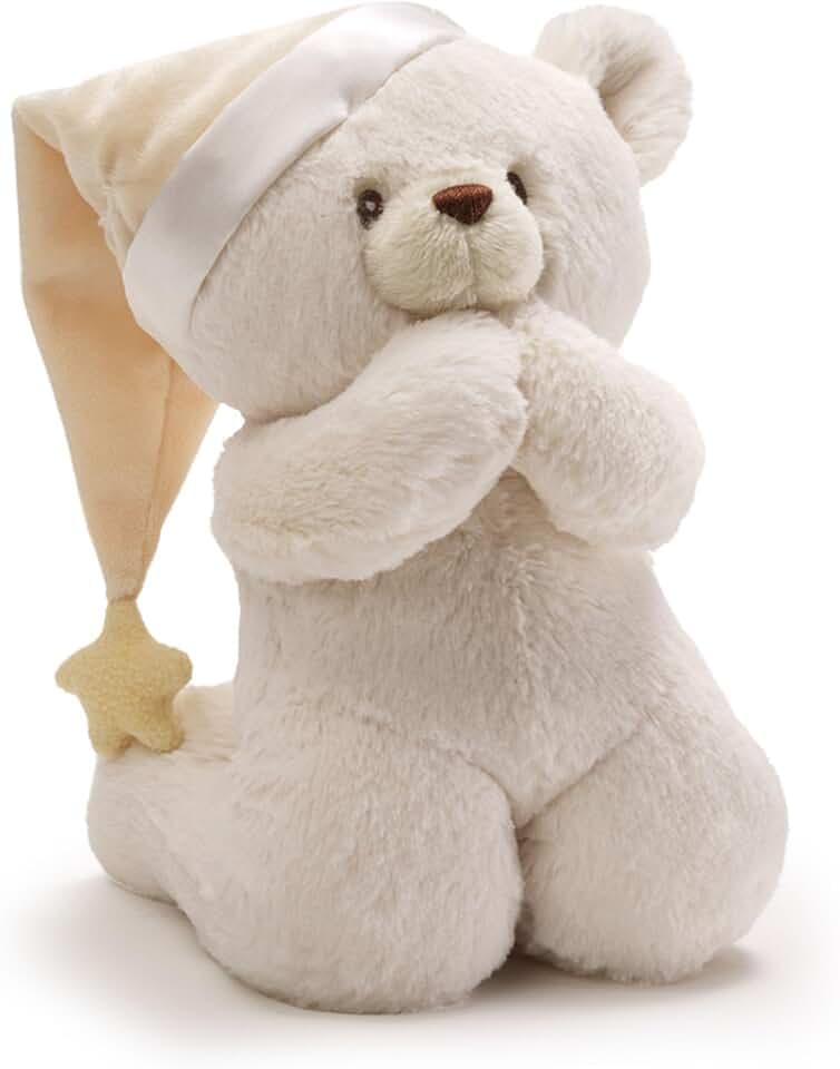 GUND Prayer Kneeling Teddy Bear 8-Inch Plush, Recites Prayers, Ages 0+