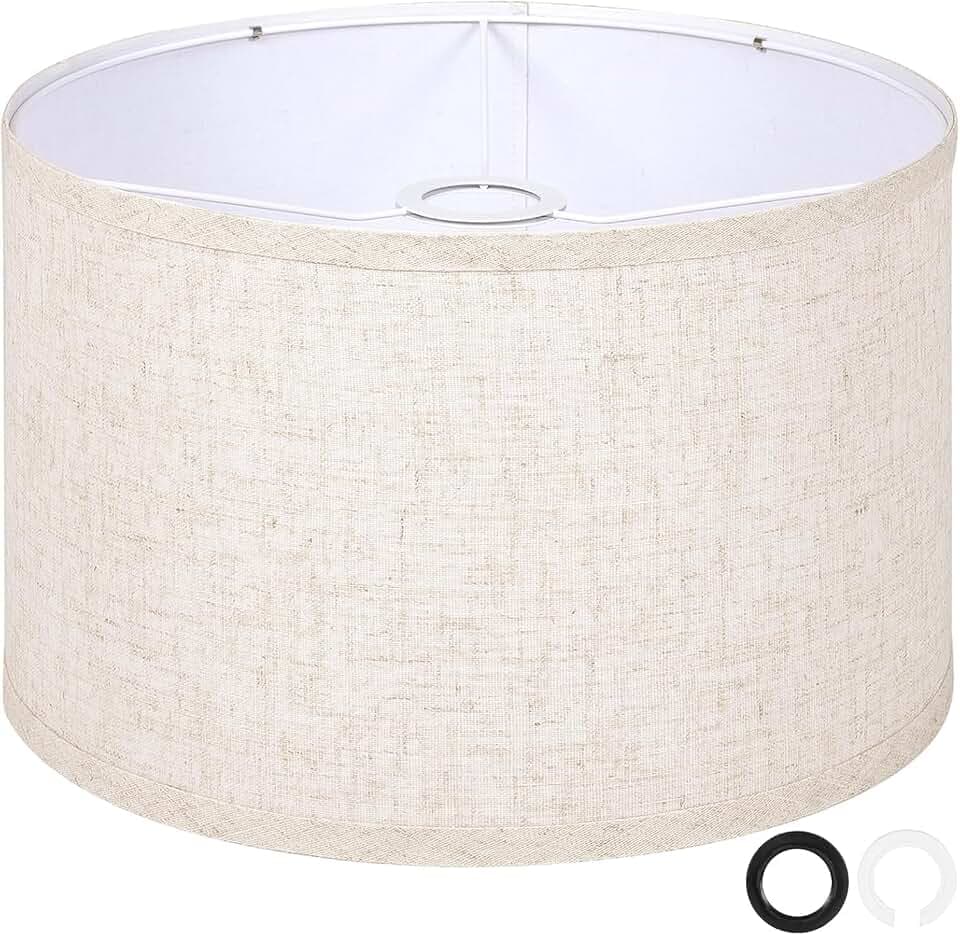 OUTON Beige Große Lampenschirm für Stehlampen