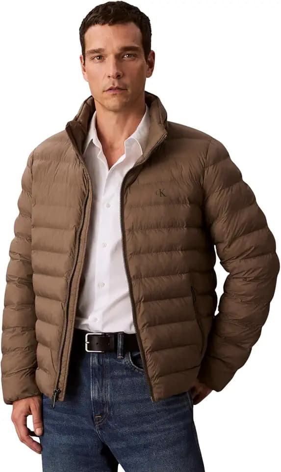 Calvin Klein Herren Steppjacke Nylon Hooded Puffer mit Kapuze