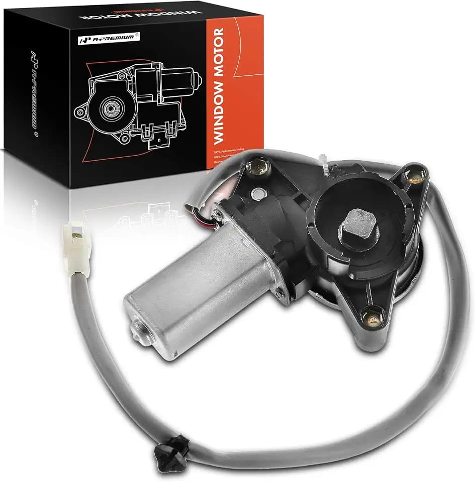 A-Premium Power Window Lift Motor Front Passenger Side, with 2-Pin Plug