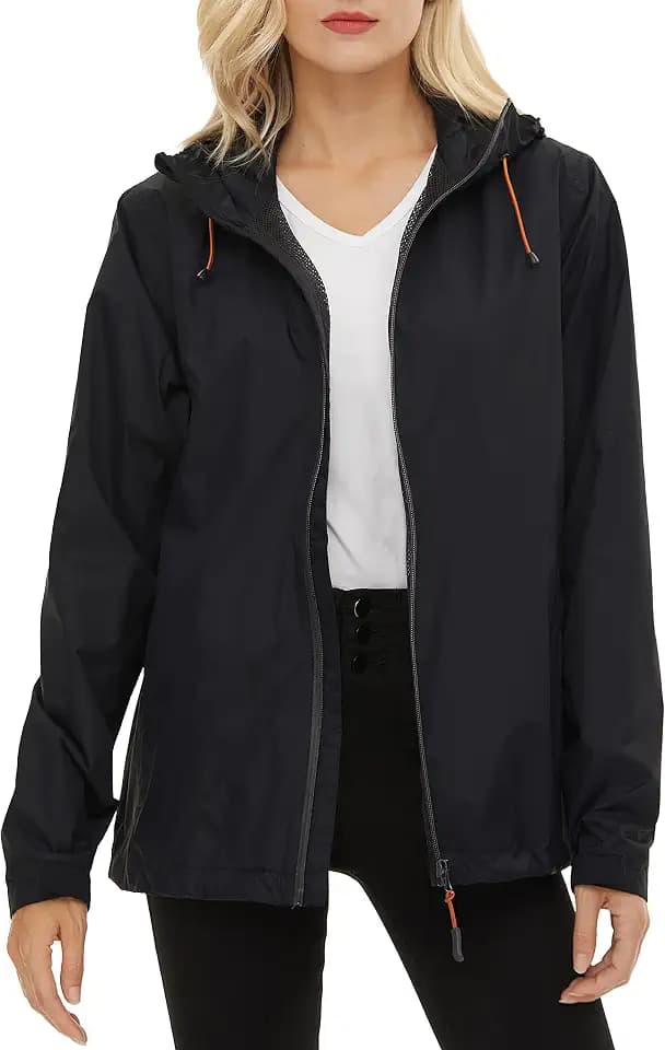 Women's Rain Jacket Lightweight Waterproof Raincoat