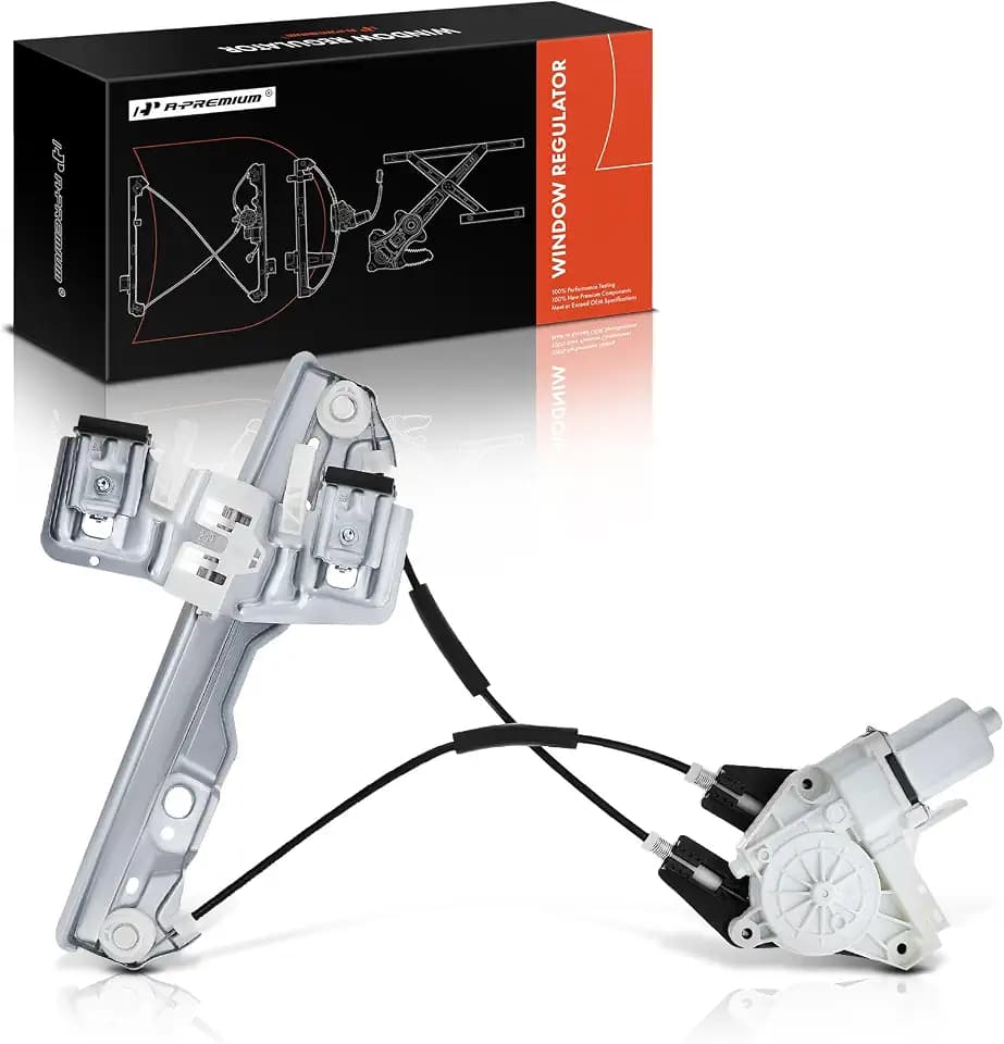 A-Premium Rear Driver Side Power Window Regulator with Motor (2-Pin)