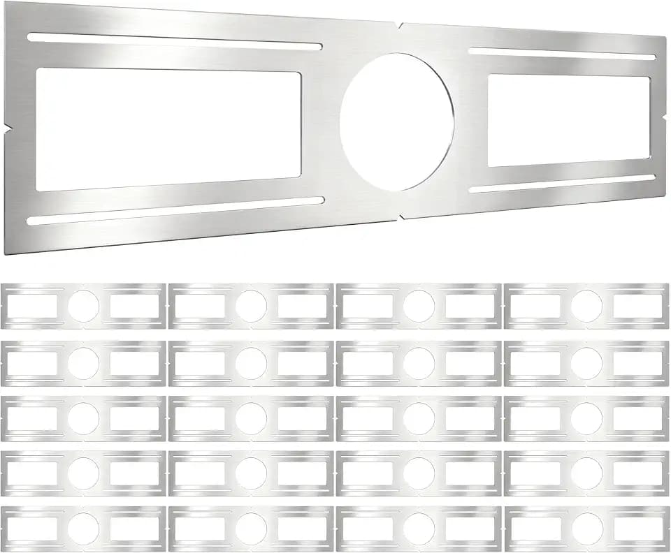 New Construction Mounting Plate, 4 Inch, LED Recessed Lighting Housing Kits for remodeling, Basement remodeling, Hanging Ceiling and LED Lighting, Shallow Recessed Lighting Housing Plate,20PC