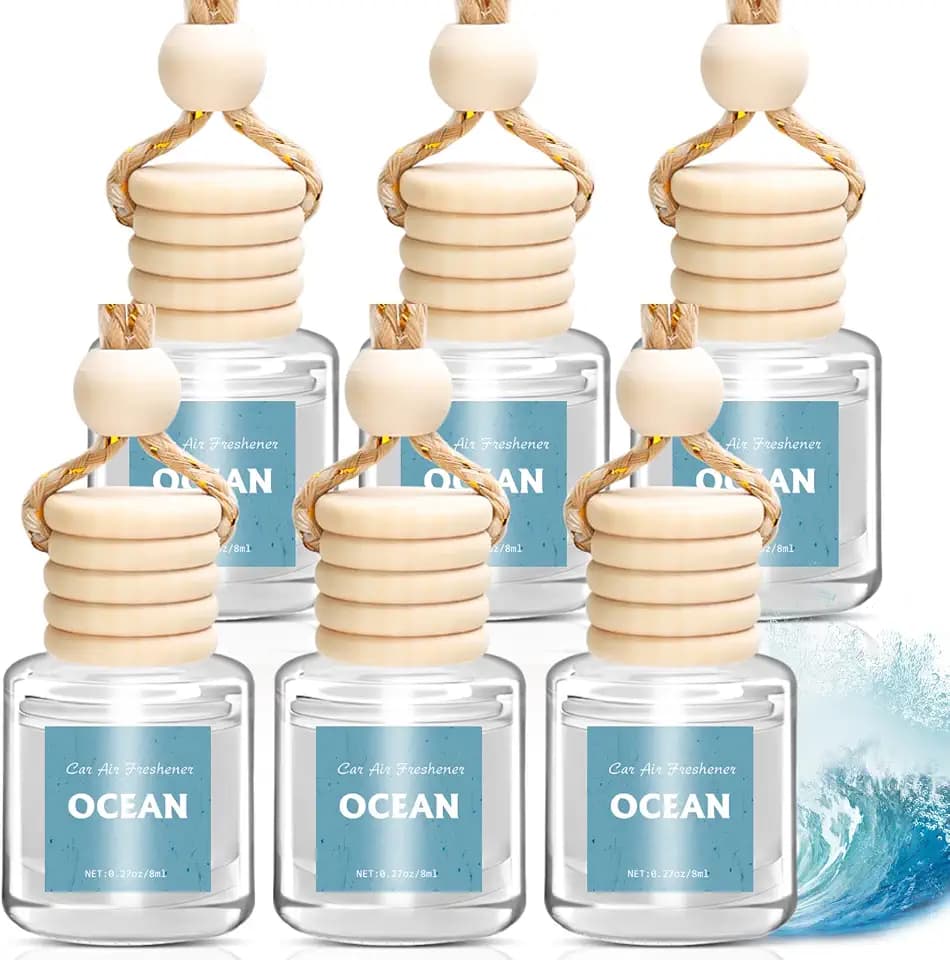 AROIC Car Air Freshener 6 Pack, Long Lasting Ocean Scent Fresh Diffuser