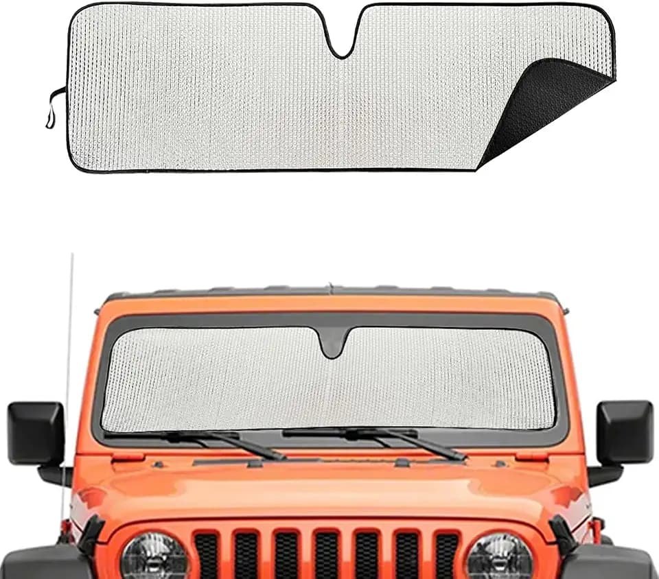 Windshield Sun Shade for Jeep,Windshield Sunshade for Wrangler TJ JK JL