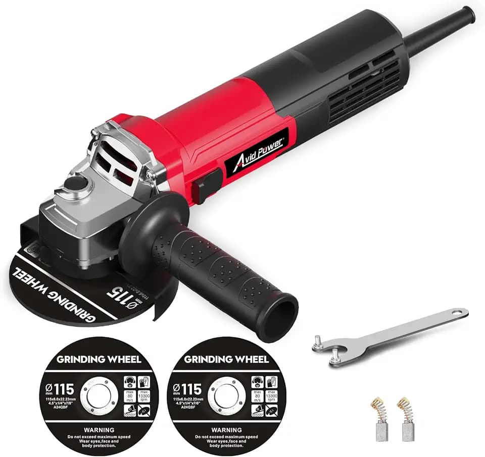 AVID POWER Angle Grinder Tool 750W 6.5 Amp 4-1/2" 11,500 RPM Metal Grinder