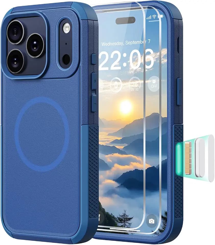Diverbox for iPhone 18 Pro Case & iPhone 17 Pro Case, Blue
