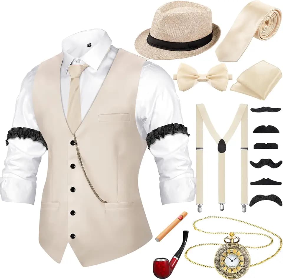 Neer 1920s Mens Costume Accessories Outfit
