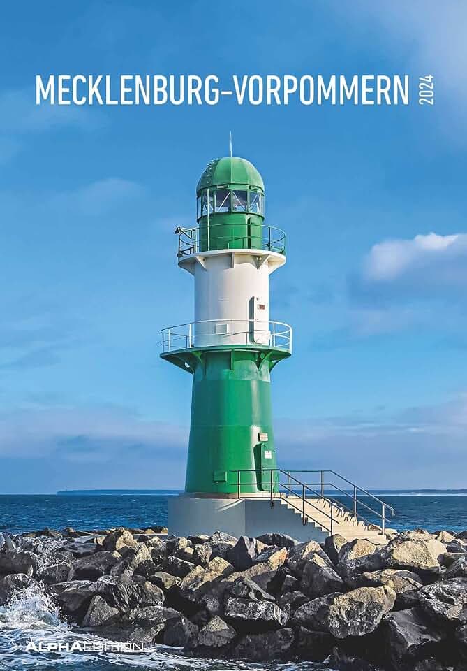 Mecklenburg-Vorpommern 2024 - Bild-Kalender 23,7x34 cm - Regional-Kalender - Wandkalender - mit Platz für Notizen - Alpha Edition