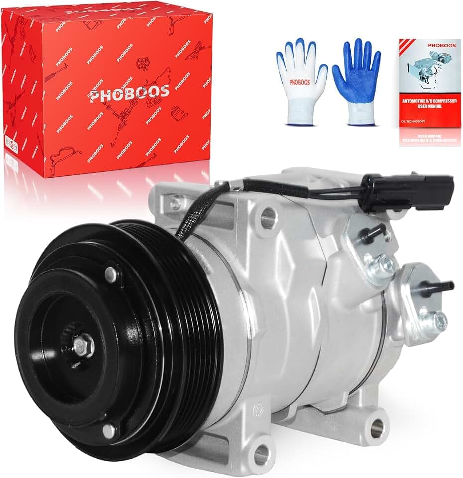 PHOBOOS A/C Compressor with Clutch Compatible with Dodge & Chrysler & VW