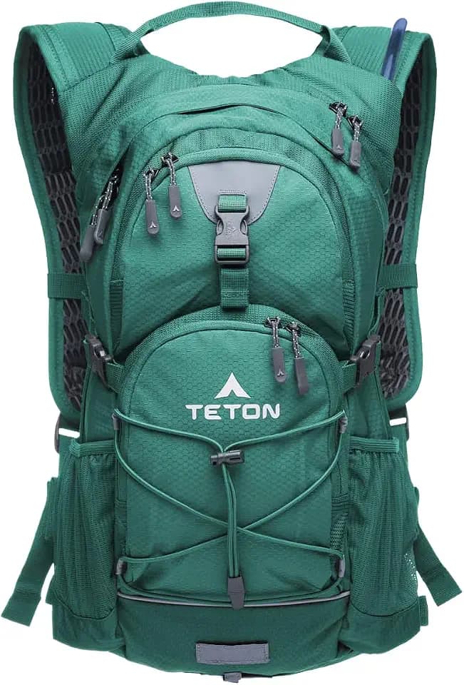 Teton Oasis/Trailrunner Hydration Backpack – Lightweight Water Pack with 2L/3L Bladder for Hiking, Running, Cycling, Biking 18L/22L Sizes – Sewn-in Rain Cover – Fits Men and Women