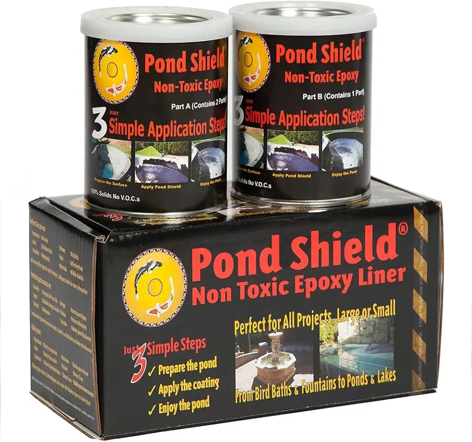Pond Armor SKU-TAN-QT-R Non-Toxic Pond Shield Epoxy Paint, 1.5-Quart, Tan, 48 Fl Oz (Pack of 1)