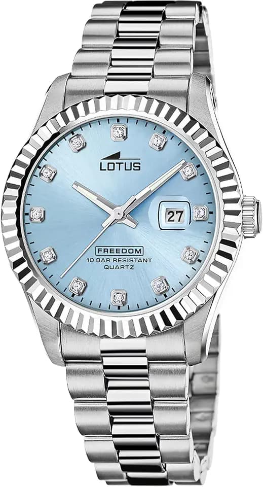 Lotus Herrenuhr Analog aus Edelstahl 316l Silberfarben