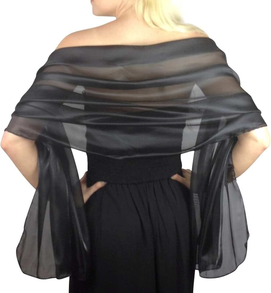 Central Chic Silky Pashmina Iridescent Wrap Stole Shawl For Weddings Bridal Bridesmaids Proms & Parties 24 Colours