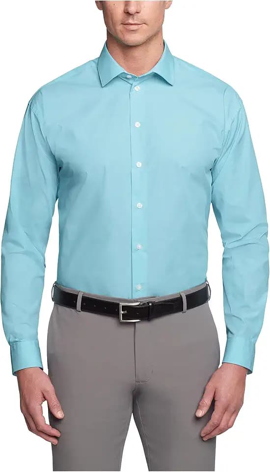 Kenneth Cole New York Men's Dress Shirt Regular Fit Solid