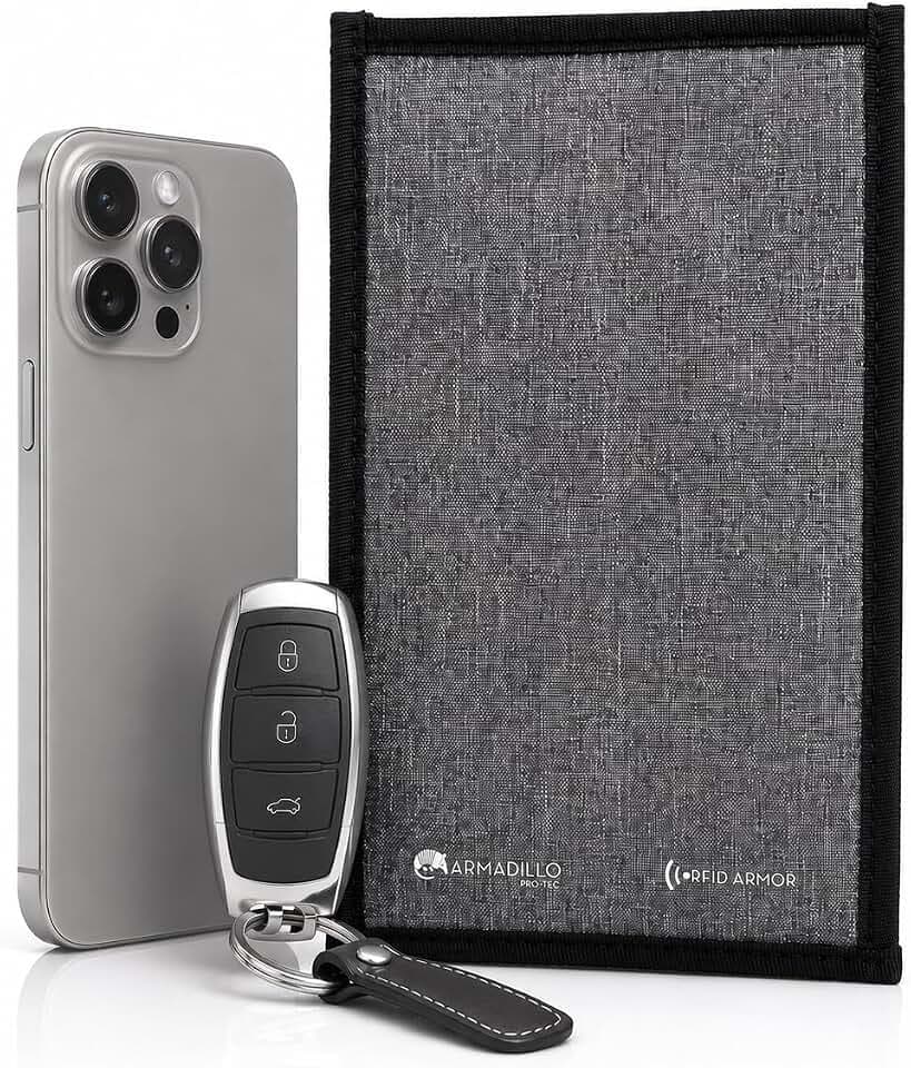 Faraday Bag Handy & Autoschlüssel, RFID Signalblocker Keyless Go Schutz