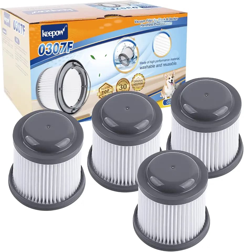 KEEPOW PVF110 Replacement Filter for Black & Decker Handheld Pivot Vacuum