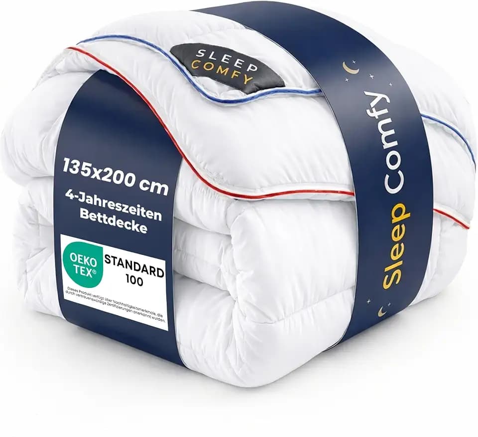 SLEEP COMFY Luxus 4-Jahreszeiten Warme Bettdecke, ganzjahresdecke 135x200 cm Steppdecke mit 2 Kombinierbaren Teilen, Decke für Sommer und Winter Winterdecke, Kinderdecke, Winterbettdecken, Schlafdecke