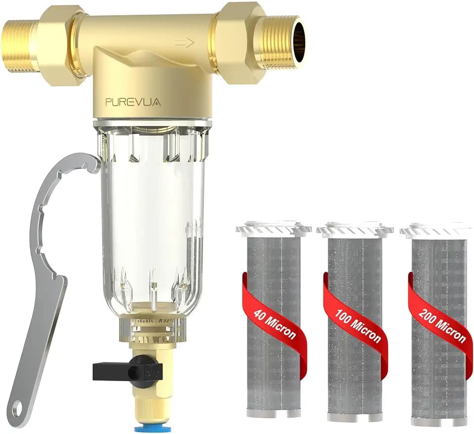 PSF1 Spin-Down Sediment Filter with 1" MNPT & 3/4" FNPT Dual Thread