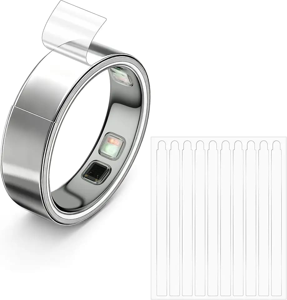 10 Pack Clear Films Compatible with Oura Ring 5, 0.14mm Ultra-Thin Anti-Scratch Invisible Ring Skin Protector Cover for Daily Wear, Workout, Sports