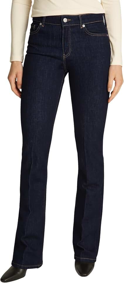 Tommy Hilfiger Damen Jeans Hose Bootcut Fit Mid Rise