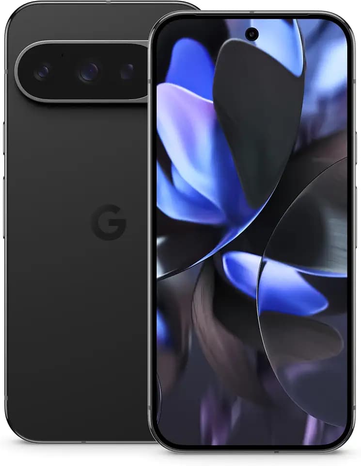 Google Pixel 9 Pro - Unlocked Android Smartphone with Gemini, Triple Rear Camera System, 24-Hour Battery, and 6.3" Super Actua Display - Obsidian - 256 GB