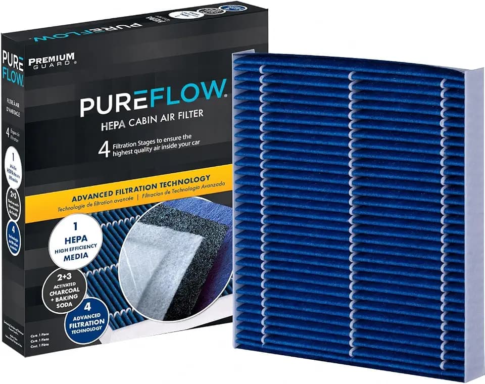 PUREFLOW PC4479HX HEPA Cabin Air Filter | Fits 2011-2020 Dodge Grand Caravan 3.6L; 2011-2016 Chrysler Town & Country 3.6L; 2022-2026 Nissan Frontier 3.8L