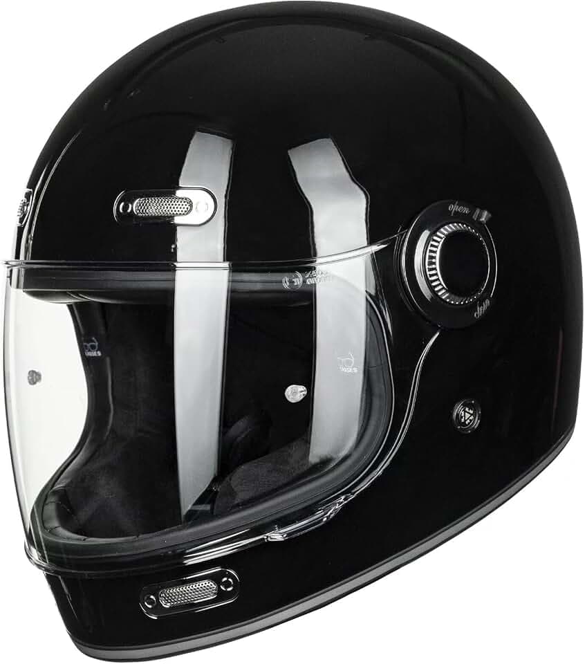 ILM Retro Full Face Motorcycle Helmet DOT Z503