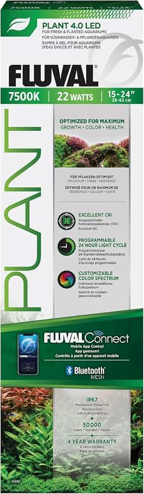 Fluval Plant 4.0 LED 22W | App-Steuerung, Vollspektrum, 38-63 cm