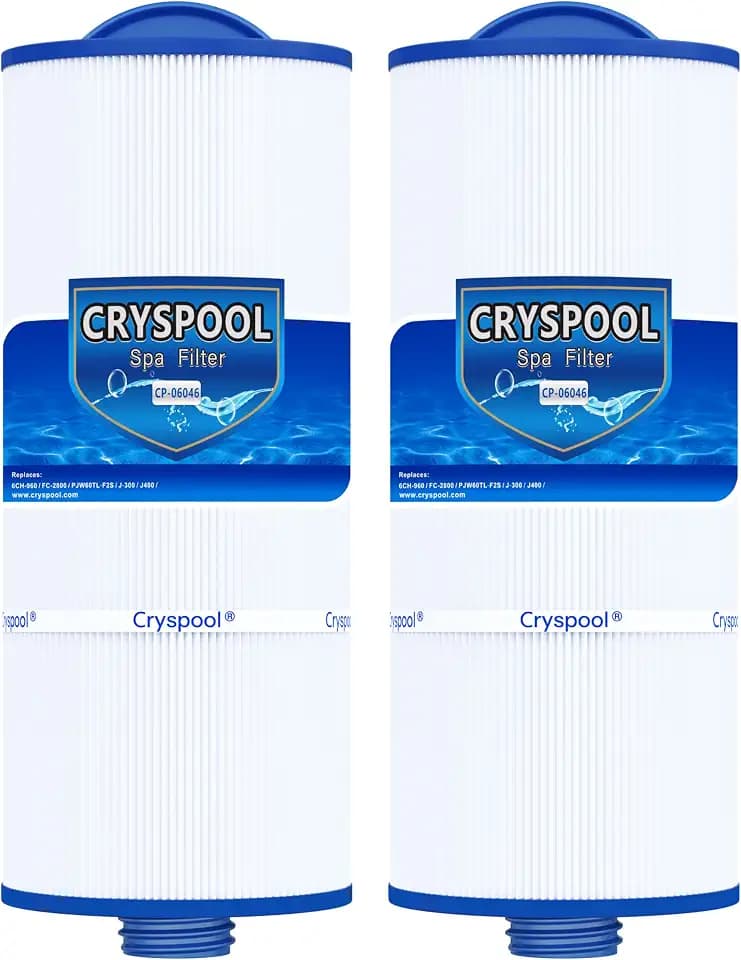 Cryspool 06046 Spa Filter Replaces 6CH-960, J-300, J400, 2 Pack