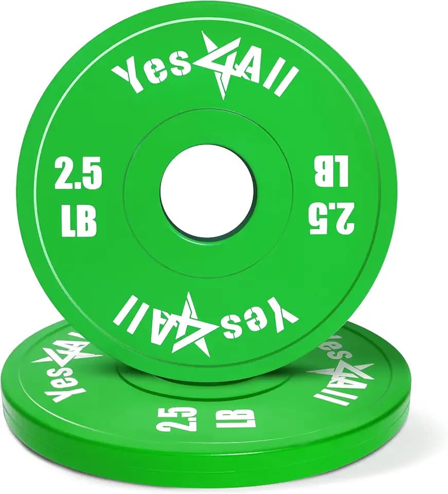 Yes4All Fractional Weight Plates, Rubber & Steel Micro Plates