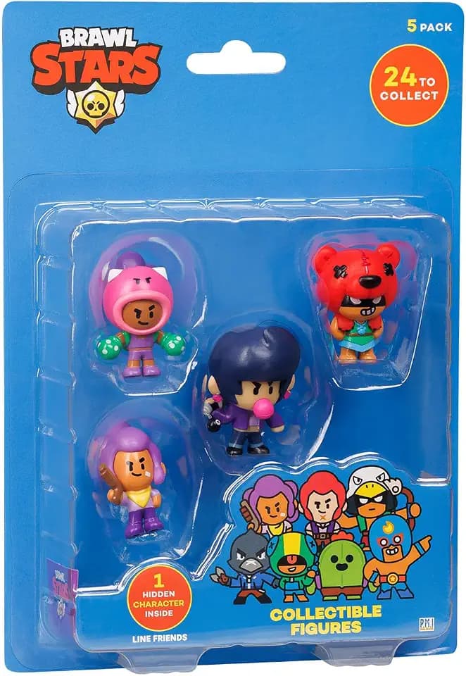 P.M.I. Brawl Stars Mystery Collectible Figures, 5 Pack