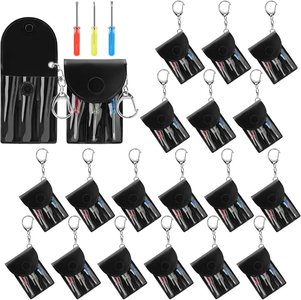 HOFASON Mini Bulk Gifts for Men Adults, 20 Pcs Keychain Screwdriver Set