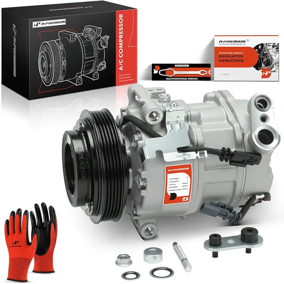 A-Premium Air Conditioner AC Compressor with Clutch