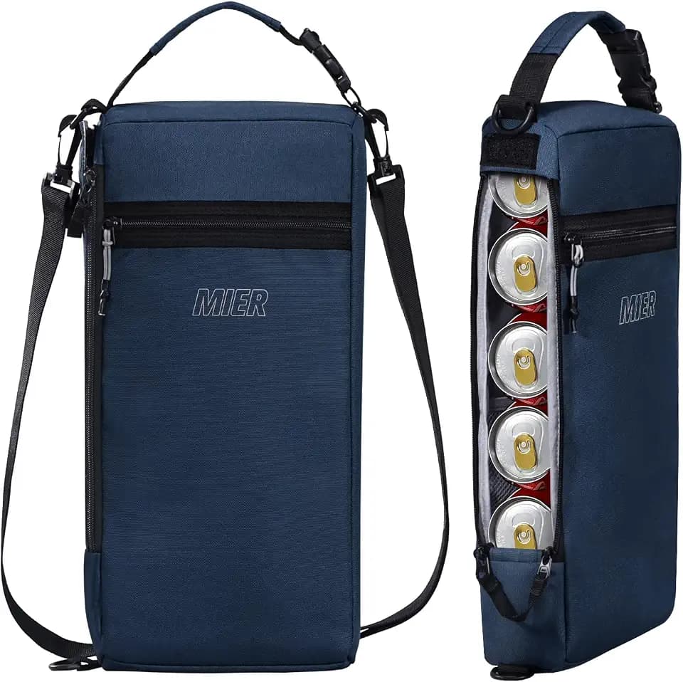 MIER Golf Cooler Bag Insulated Portable Beer Cooler Sleeve 9 Can