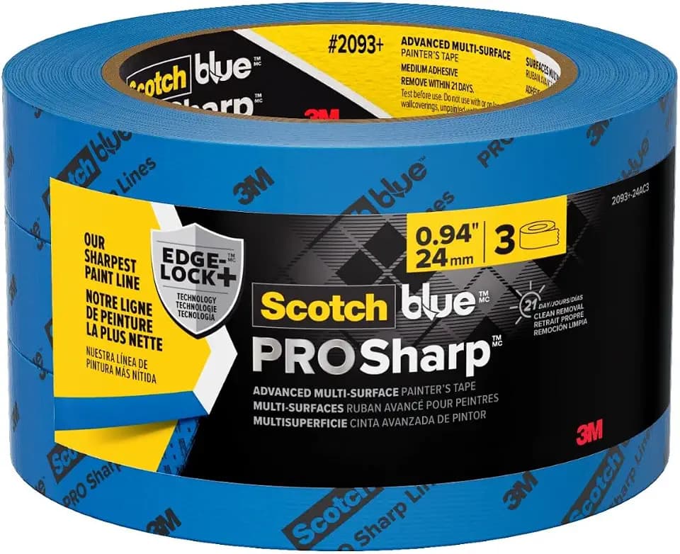 ScotchBlue PROSharp Painter's Tape 1 Inch Wide, 3 Rolls