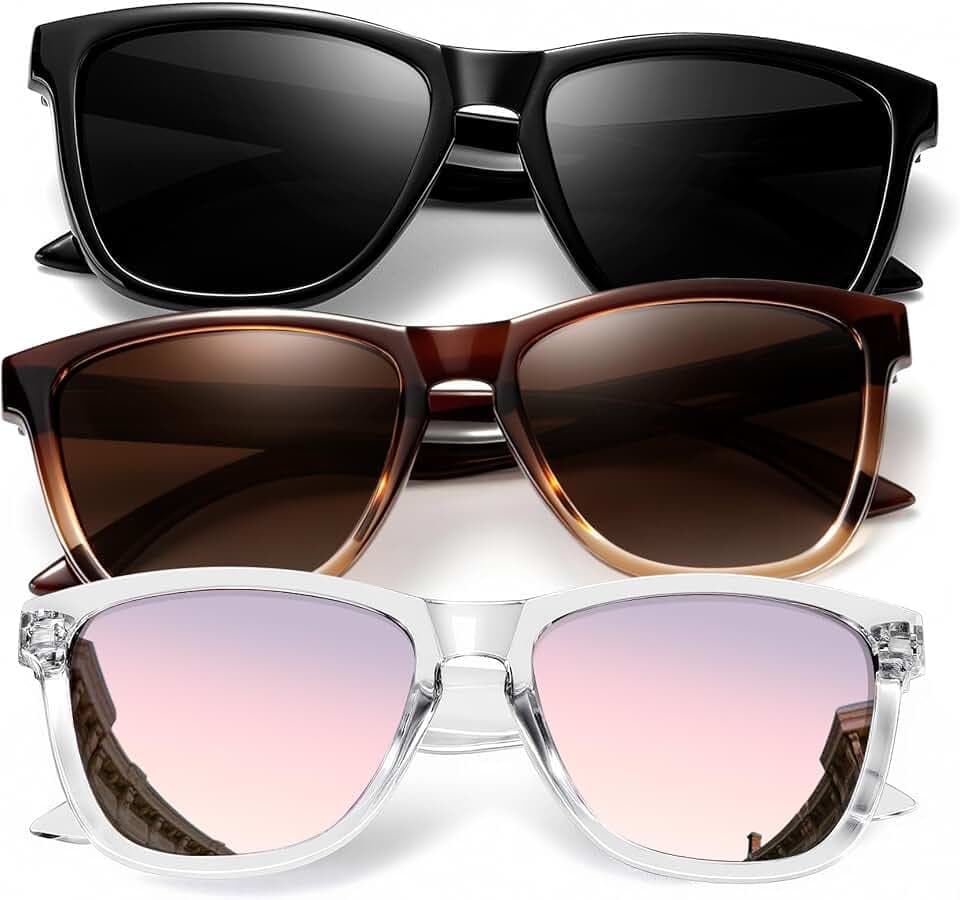 KALIYADI Womens-Sunglasses Polarized Sunglasses-Womens Trendy: Retro Sun Glasses with UV Protection for Travel Driving