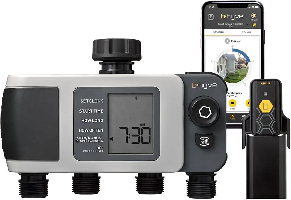 Orbit B-hyve XD 4-Port Smart Hose Watering Timer with Wi-Fi Hub - 24639