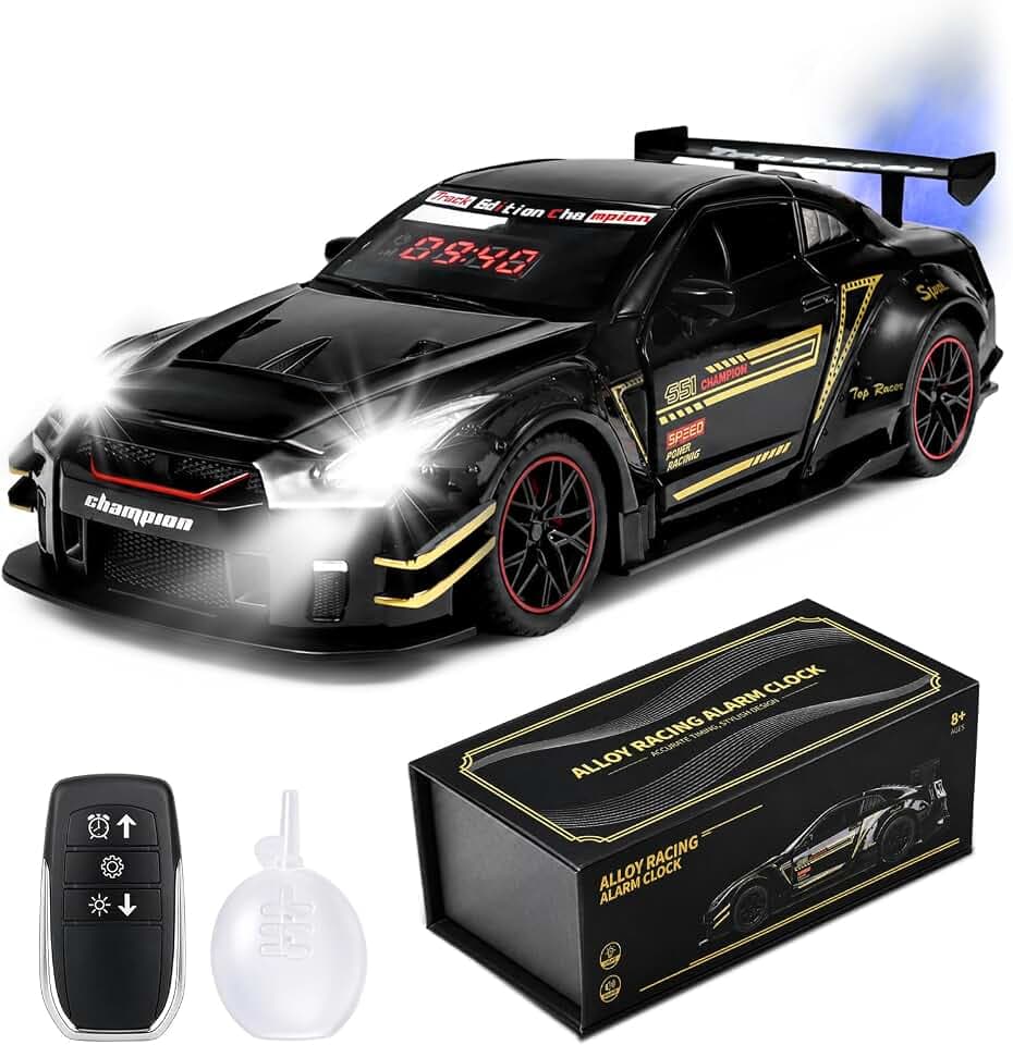 Car Loud Alarm Clock for Heavy Sleepers Adults with Engine Sound