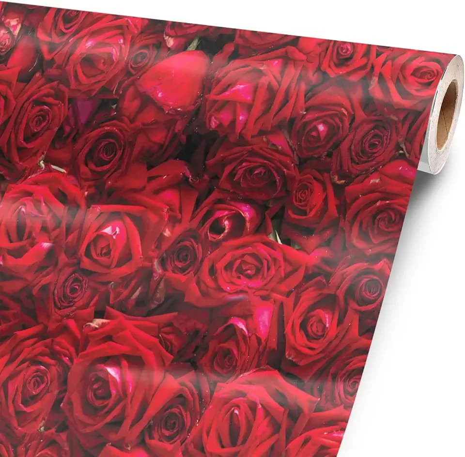 Too Many Roses 24” x 52” Vinyl Wrap Sheet for large or custom items | 3M wrap DIY to custom skin gear of all types and sizes, including vehicles, boats, appliances, furniture, atv’s, golf carts, bikes