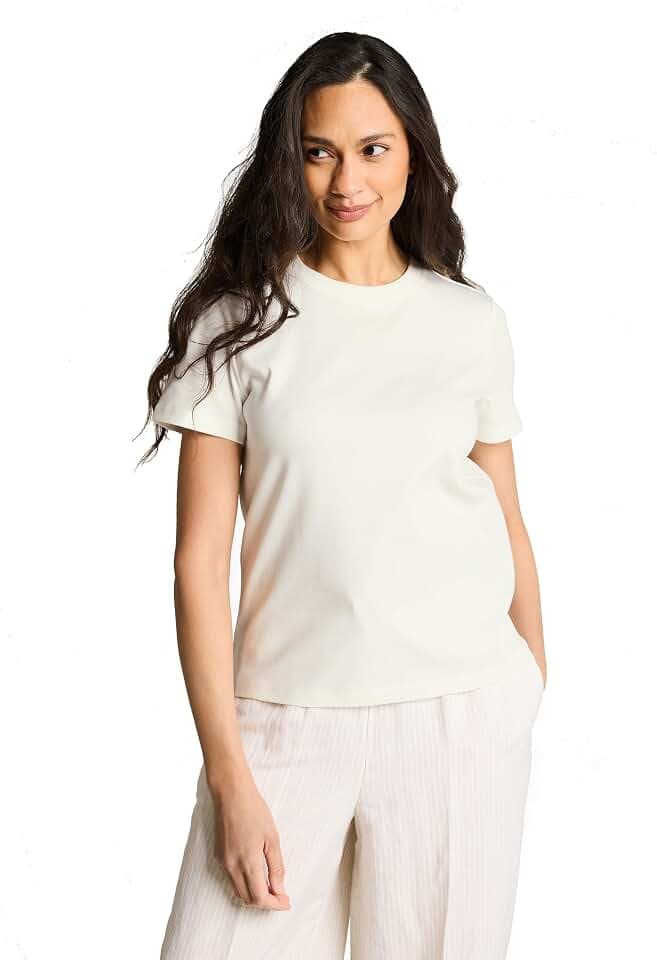 Tom Tailor Damen Basic T-Shirt mit Rundhalsausschnitt
