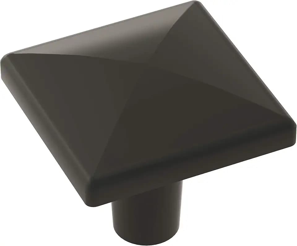 Amerock 10 Pack 1-1/8" Square Extensity Matte Black Cabinet Knob