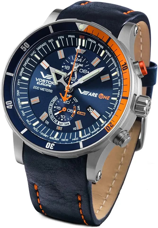 Vostok Europe Herrenuhr VEareONE Special Limited Edition Titan mit 3 Armbändern 510H434